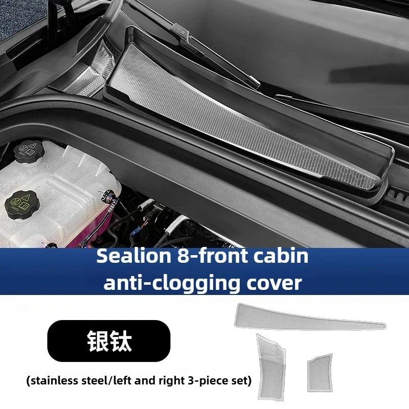 

For BYD Sealion 8 Tang L DM/EV Car Front Cabin Air Intake Dust Protection Cover Air Outlet Dust Cover Car Interior Accessories