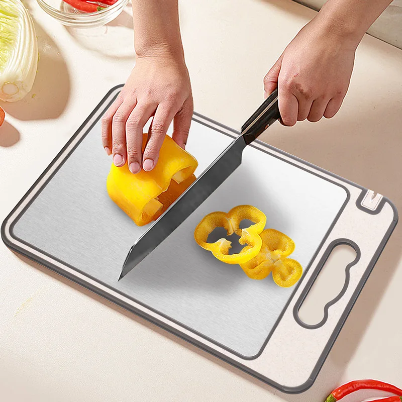 

Customized pure titanium double-sided cutting board wheat straw antibacterial and mildew-proof household wheat fiber