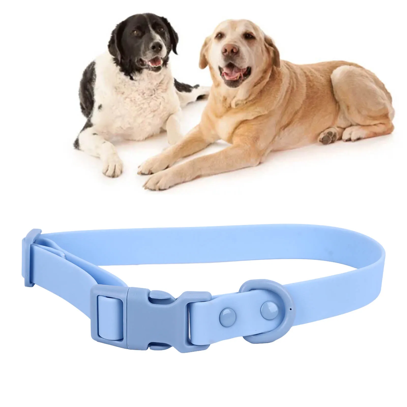 Adjustable Dog Collar Waterproof Rustproof Easy To Clean Soft Flexible Comfortable PVC Dog Collar For Dogs Cats Pets