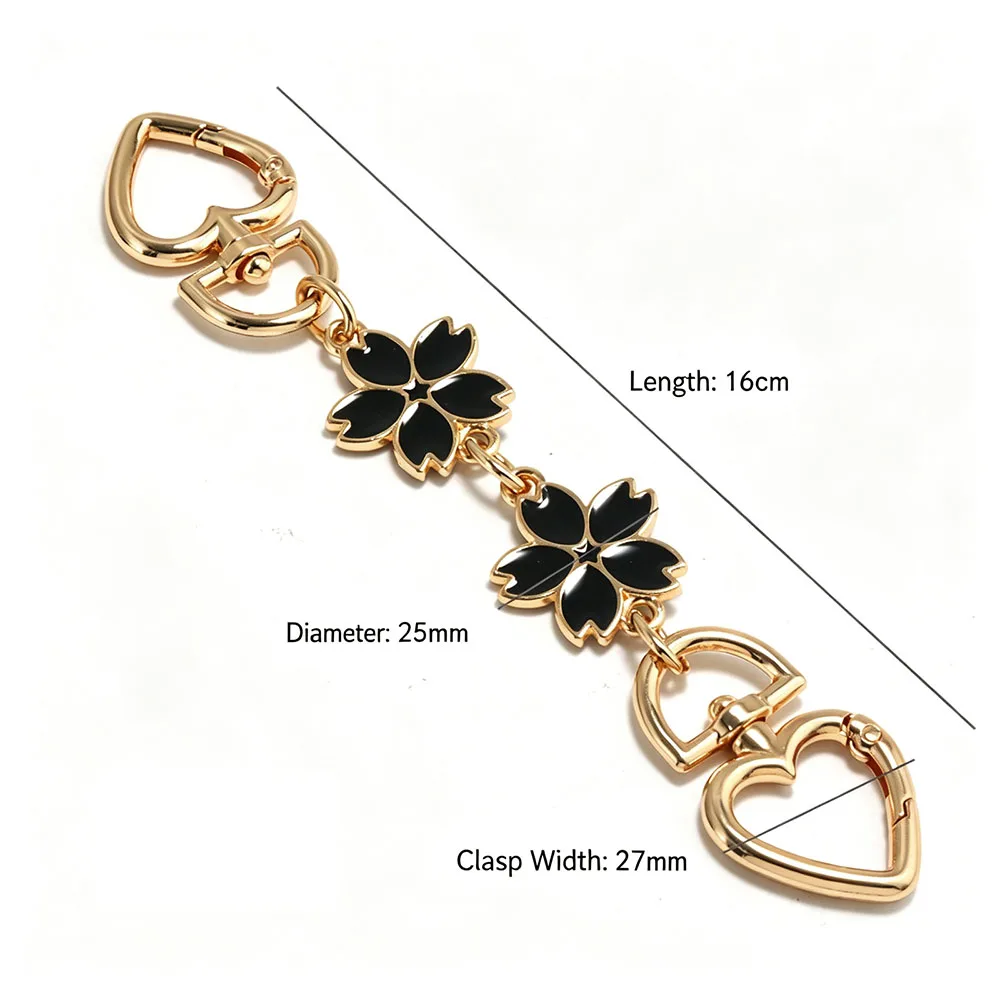5pcs Bag Extender Charm, Star Moon Flower Heart Purse Extending Chain Strap  for Handbags Tote Shoulder Bags Backpack Wallet