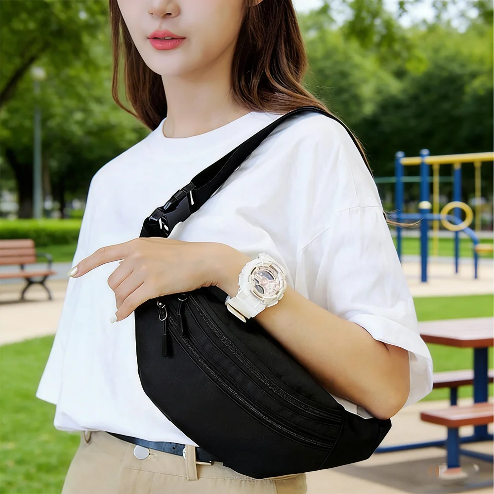 Fanny Pack Waist Bag Sports Festival Workout Traveling Running Large Crossbody Casual Hands-Free Wallets Waist Pack Phone Bag