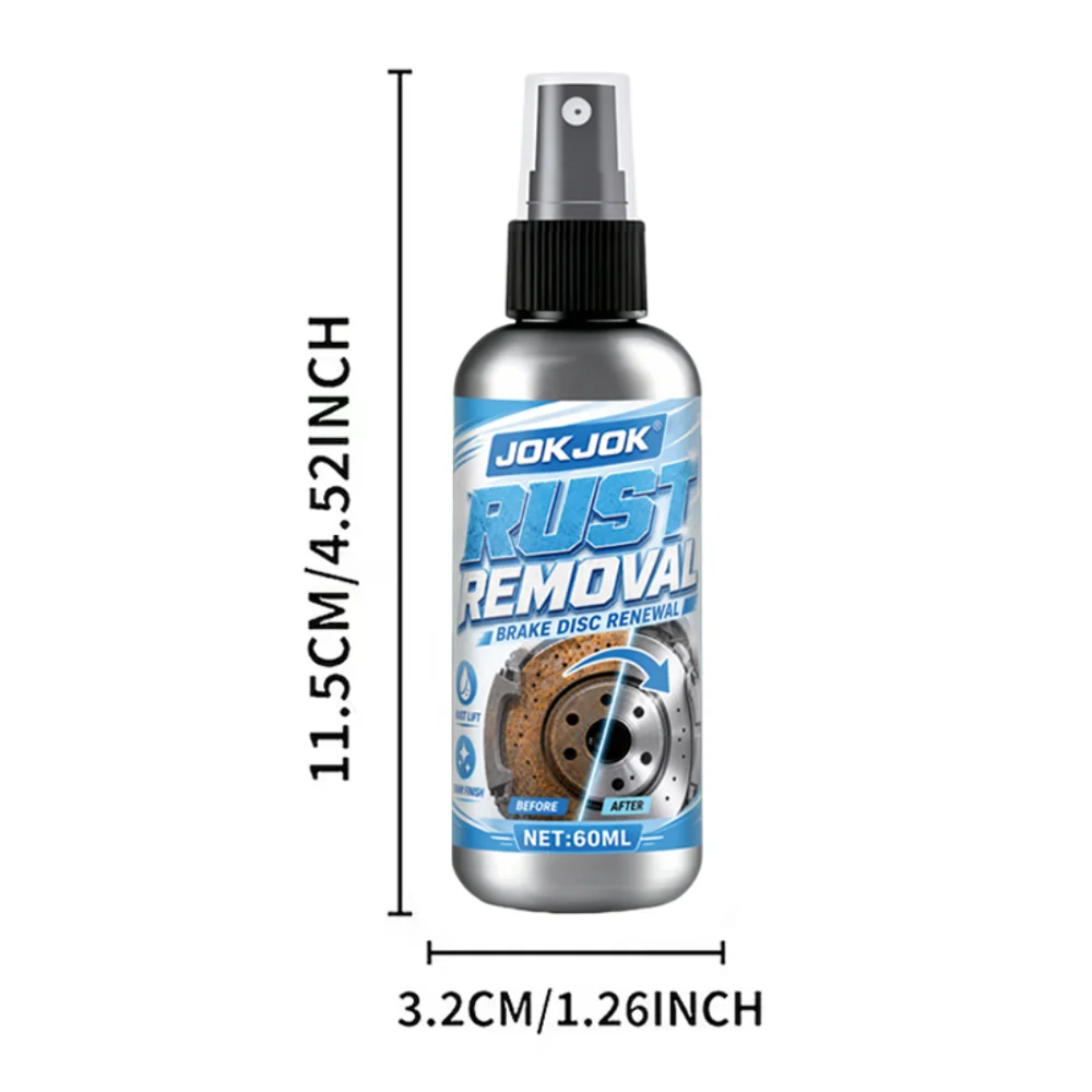 Brake Disc Cleaner and-Rust Remover, Quick s0Spray, Helps Remove Rust and Scale, ReducesBrake Noise, Keeps Brake Surfaces Clean,