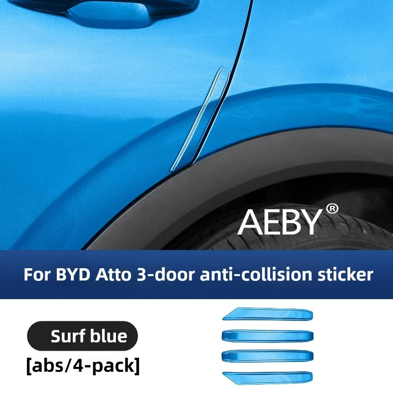 AEBY BYD Atto 3 스마트 드라이빙 에디션 2025 차량 도어 보호대, 스크래치 방지 보호 몰딩 차량 액세서리