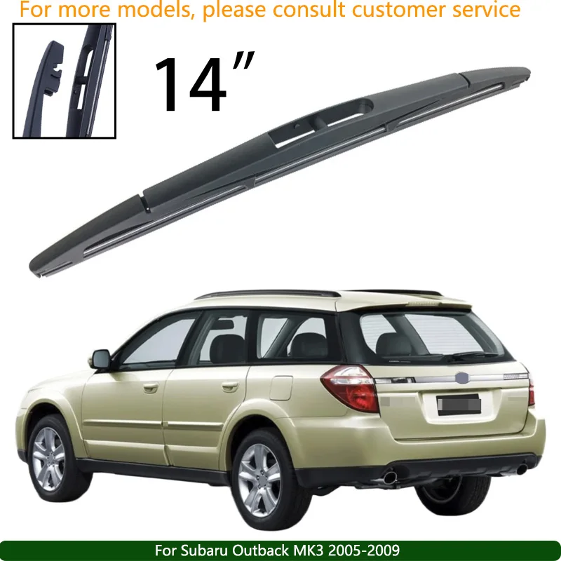 

For Subaru Outback MK3 2005-2009 Car Accessories 14" Rear Windshield Windscreen Washer Wiper Blade