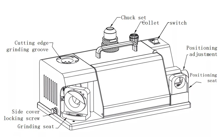 TX-Y6B Высокоточный шлифовальный станок для небольших резаков, простая в эксплуатации точилка с компонентом сердечника двигателя
