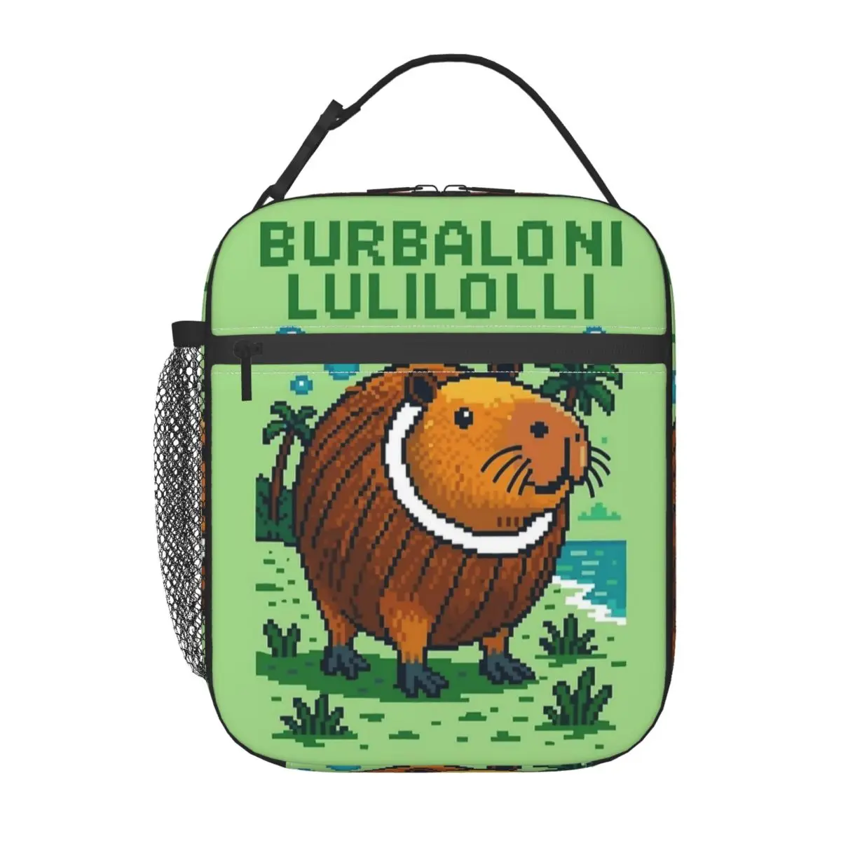Burbaloni Luliloli Capybara Italian Brainrot Memes Lunch Bag For Girls Designer Lunch Box School Cooler Bag Thermal Lunch Bags