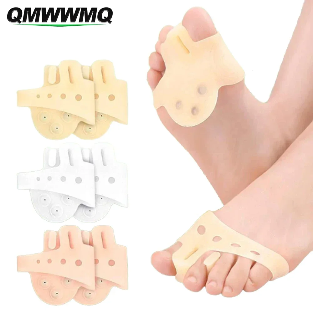 1Pair Toe Separators Ball of Foot Cushion Metatarsal Pads for Women,Silicone Forefoot Cushions Great for Mortons Neuroma,Blister