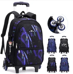 kids School Rolling backpack for boys School Satchel with Wheels Trolley Luggage Bag School Trolley Bags School Wheeled backpack