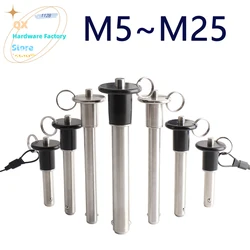 1PCS QX110 Φ5~Φ25 Factory Price Button Type Quick Release Ball Lock Pin Stop Pin Comes With A Give Fastening Rope For ositioning