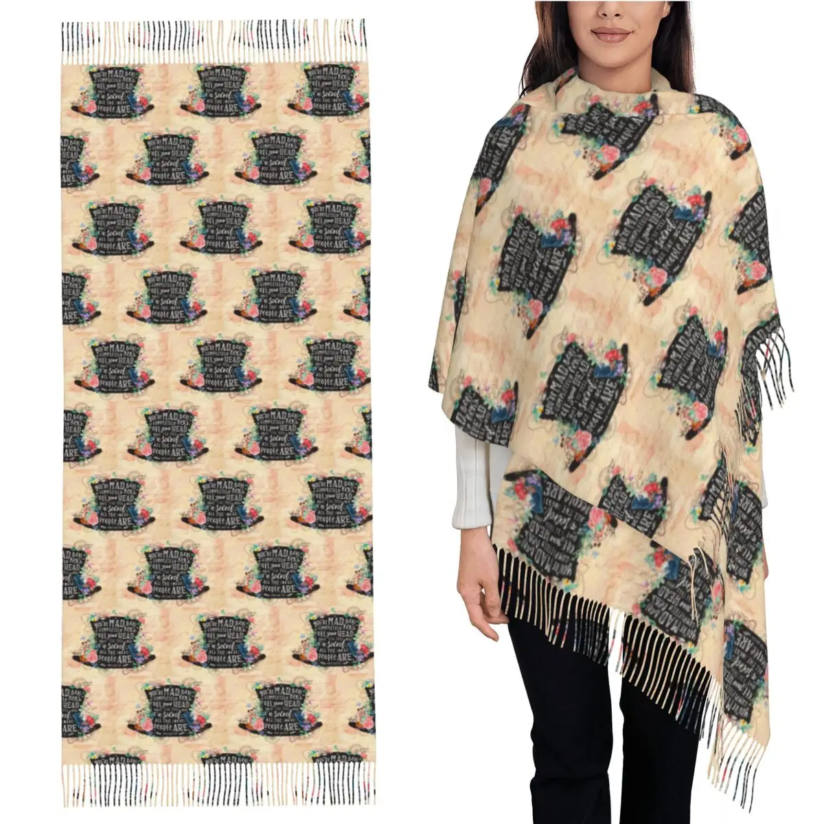 

Шарф с кисточками для женщин, мягкие теплые шали и накидки, длинная осенне-зимняя шаль