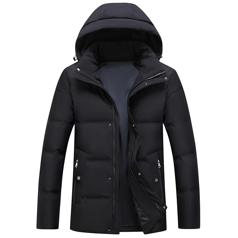 

Top Quality 90% White Duck Down Jacket Men Winter Nice New Hat Detached Warm Waterproof Down Coats Men Parkas Hooded Outerwear