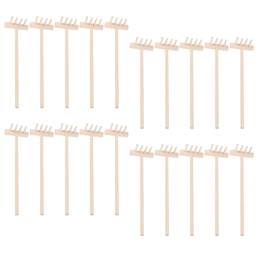 

20pcs Mini Rake Delicate Craftsmanship Tea Set Displays Sand Tray Accessories Miniature Gardening Tools Zen Garden Set Tabletop