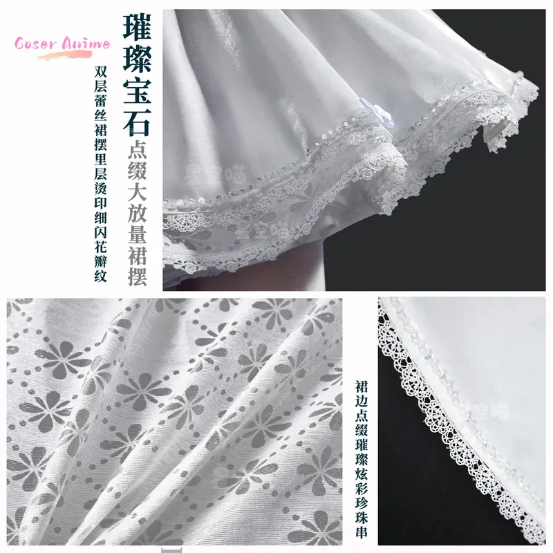 

Alice Anime Game Nikke SSR Fairy Tale Dream Cosplay Costume Outfit Dress Carnival Halloween Comic Role Play Woman Uniform Prop