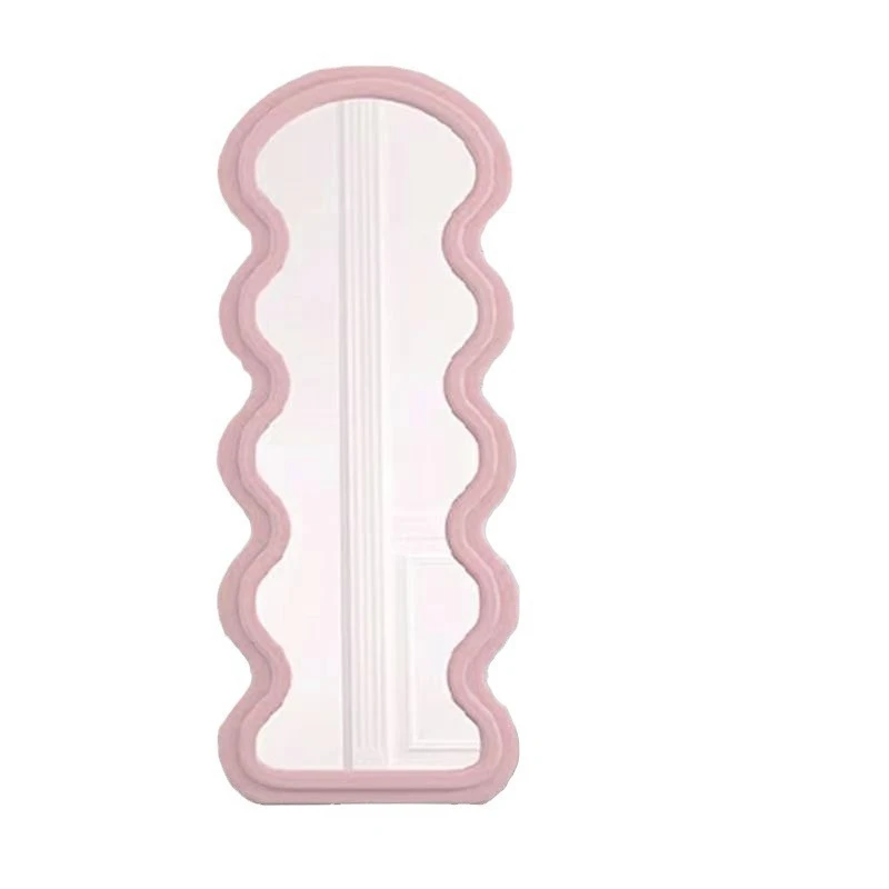 

Wave ins full mirror room wind bedroom home dressing light luxury European floor mirror simple Internet celebrity