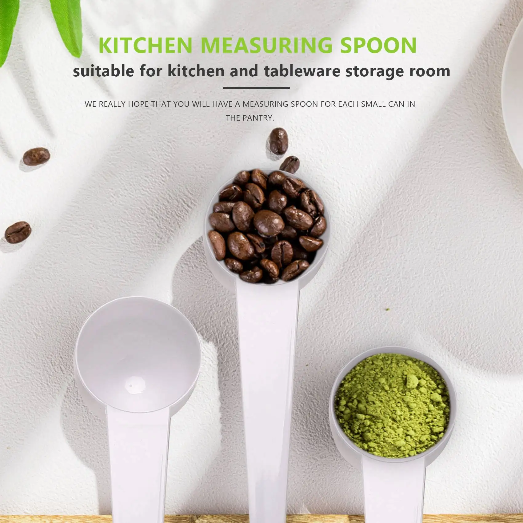 Coffee Scoops/Tablespoon Plastic Measuring Spoons (20-piece) Perfect for Kitchen & Pantry Storage