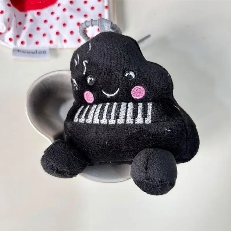1/2 PCS Carino Divertente Nero Blush Pianoforte Peluche Bambola Giocattoli Portachiavi Ciondolo Borsa Pendenti e Ciondoli Zaino Appeso Ornamenti Girly Portachiavi Regali