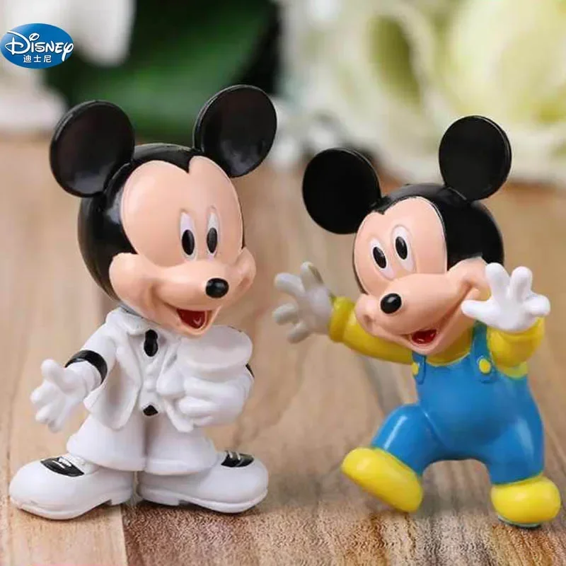 6-8 cm Minnie Mickey Mouse Action disney Wedding lalki dekoracyjne dzieci narzędzie do dekoracji ciast figurki do zabawy gry dla dzieci modne zabawki na prezent