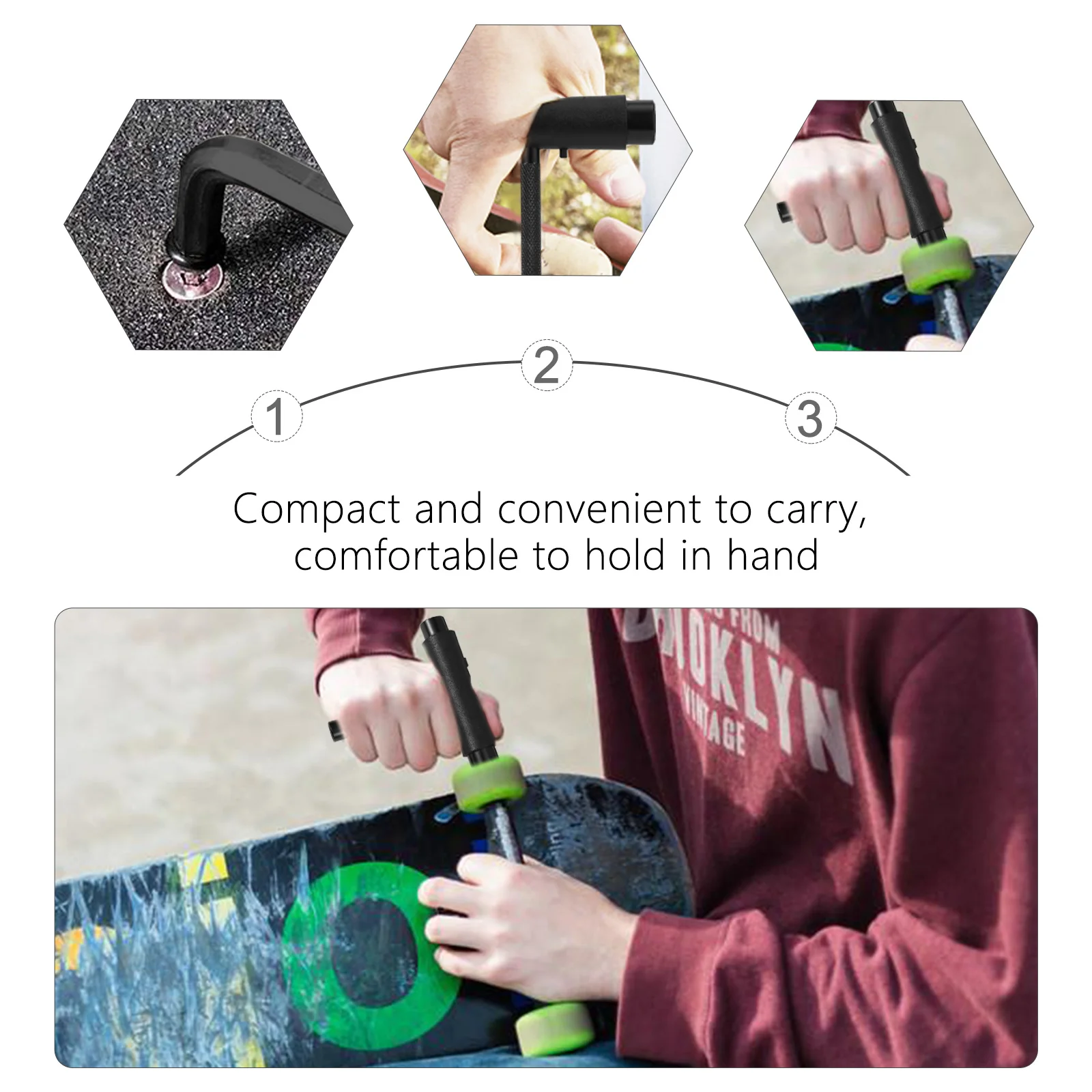T Skate الكل في واحد مفك لوح التزلج Longboard إصلاح وجع الملحقات مفك لوح التزلج
