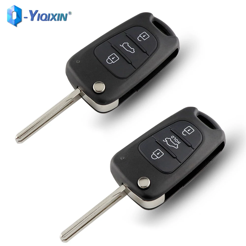 YIQIXIN For Kia Picanto Sportage K2 K3 K5 Rio3 Ceed Case 3 Button Flip Remote Car Key Shell For Hyundai I20 I30 IX35 I35 Accent