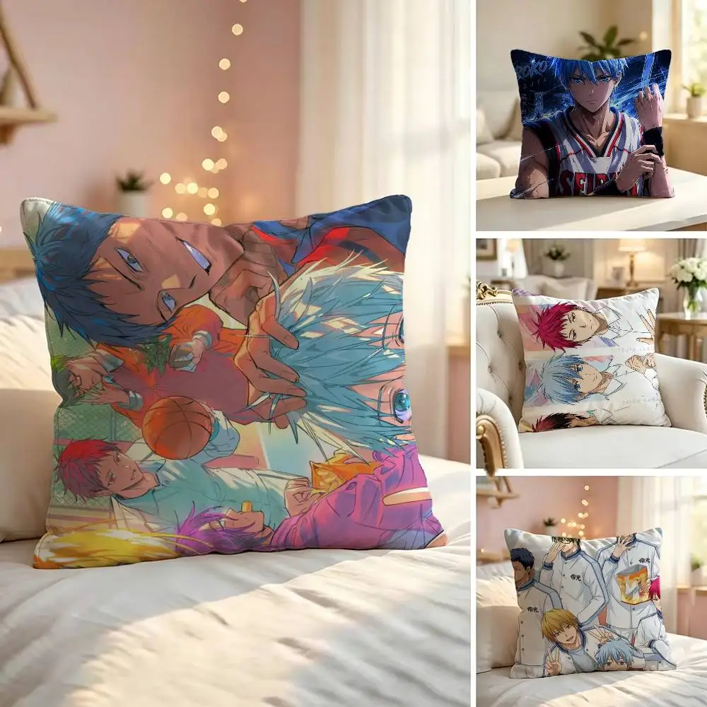 Anime K-Kuroko No Basket Pillow Case Sofa Living Room for Bedroom Headboard Backrest Cushion Square Nap Time