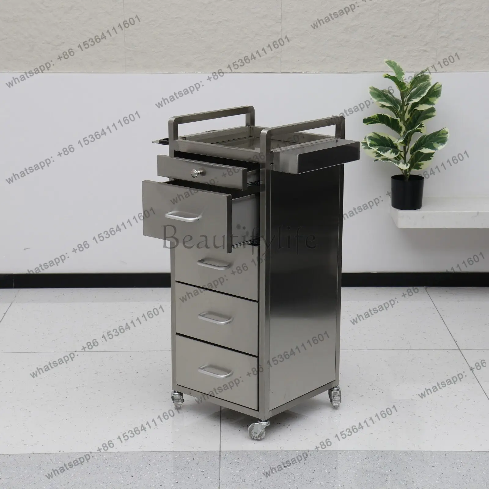 Beauty salon tool cart barber shop hair salon special new hair cutting storage cabinet