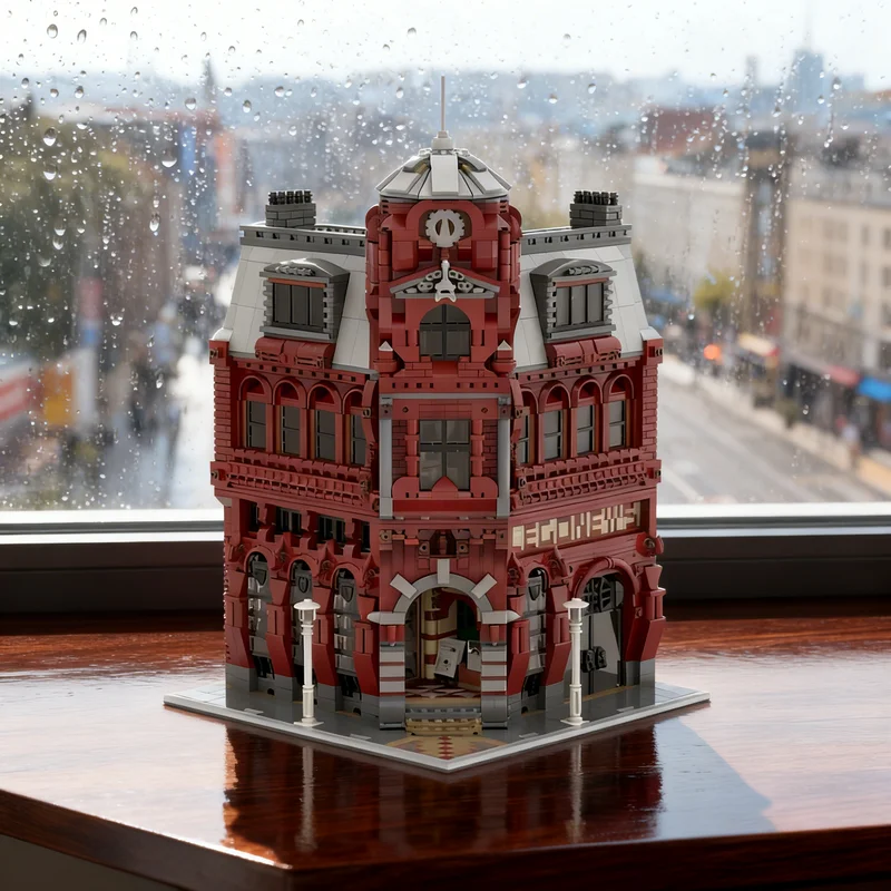 

4743pcs MOC The Newspaper Building Modular Streetscape Model Blocks Creative Display Gift Collectible Decor Kids Premium Adult