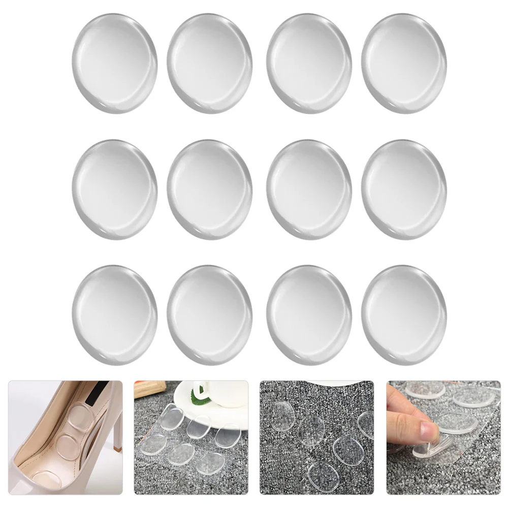 

6 Pairs Anti Foot Stickers Invisible PU Transparent Heel Protectors Massage Wear Resistant Self Adhesive Lightweight