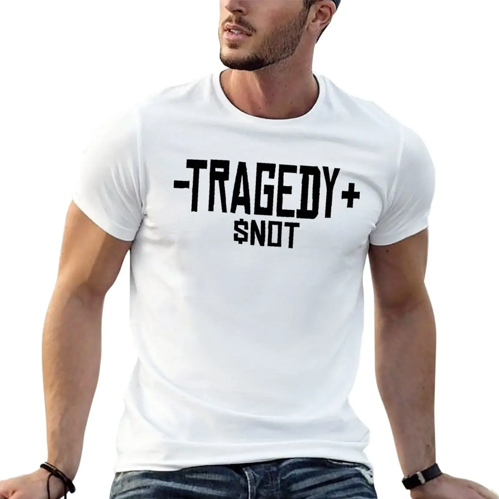 $NOT Tragedy T-Shirt cute tops quick-drying plus sizes Men's t-shirts