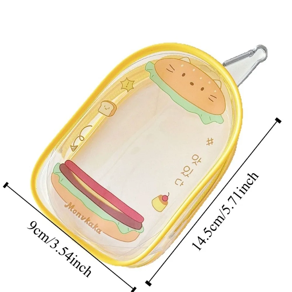 Cartoon Design 10cm Transparent Doll Bag Clear Display Doll Storage Bag Cute PVC Outdoor Doll Display Bag Plush Doll