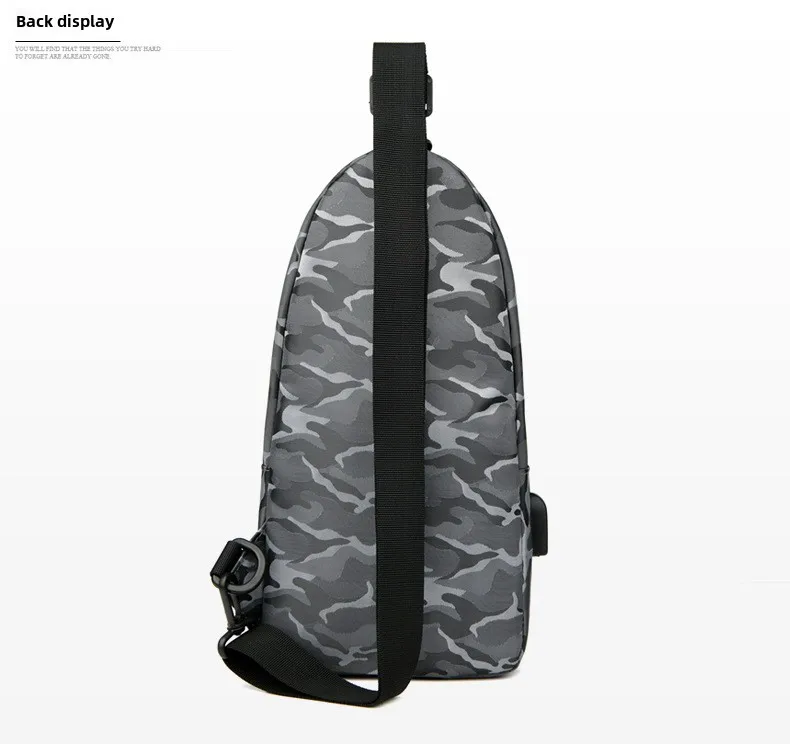 Chest Bag, Men's Korean Canvas Casual Bag, Outdoor Small Backpack, Fashionable Shoulder Bag, Crossbody Bag Men Bag  Sling Bag