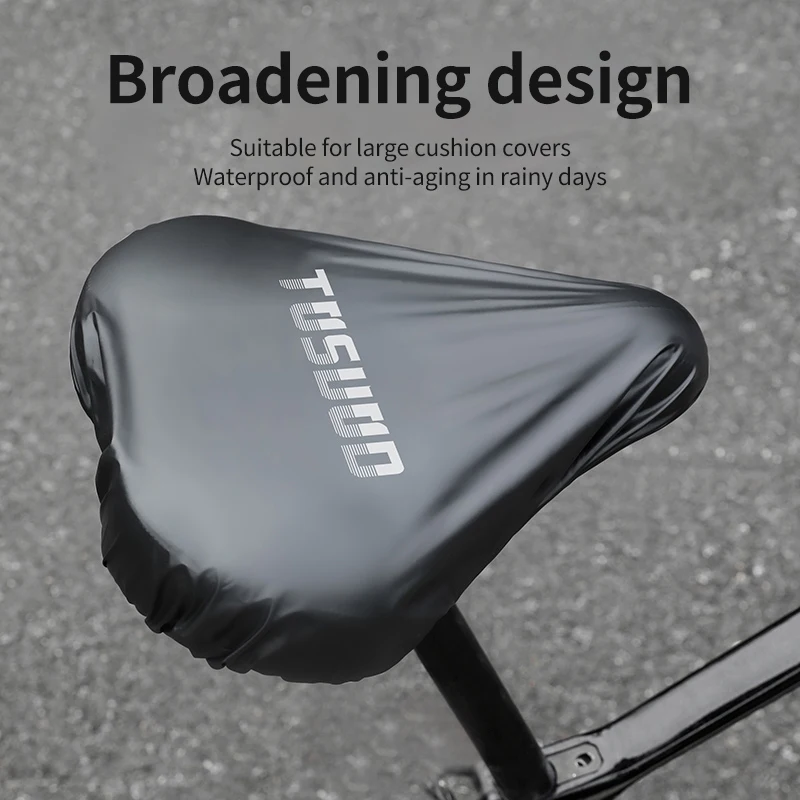 TOSUOD Sarung Jok Sepeda Universal - Pelindung Hujan Anti Air Lepas Cepat untuk Jok Sepeda Jalan & MTB, Aksesori Pelindung Bantalan