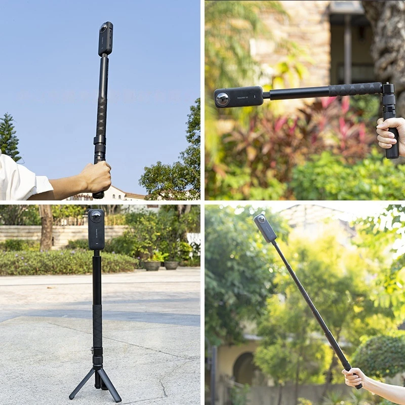 Rotary Handle Desktop Tripod Stand 1.2m Bullet Time Selfie Stick Monopod for 360° Video Shooting Action Camera Accessories 2025