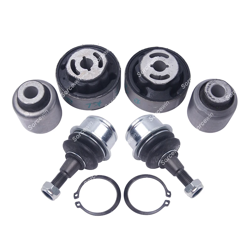 6Pcs  For JEEP CHEROKEE KL Front Suspension Parts Control Arm Bushing Knuckle Ball Joint 68224650AB