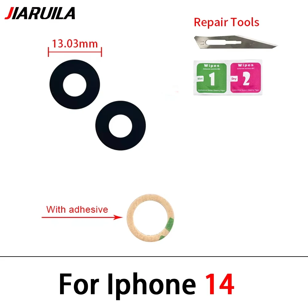 NEU Getestet für iPhone 13 Pro Max 13mini 14 16 Plus 6s Kameraglaslinse Rückkameraglaslinse mit Kleber Ersatz Reparatur – Detail 12
