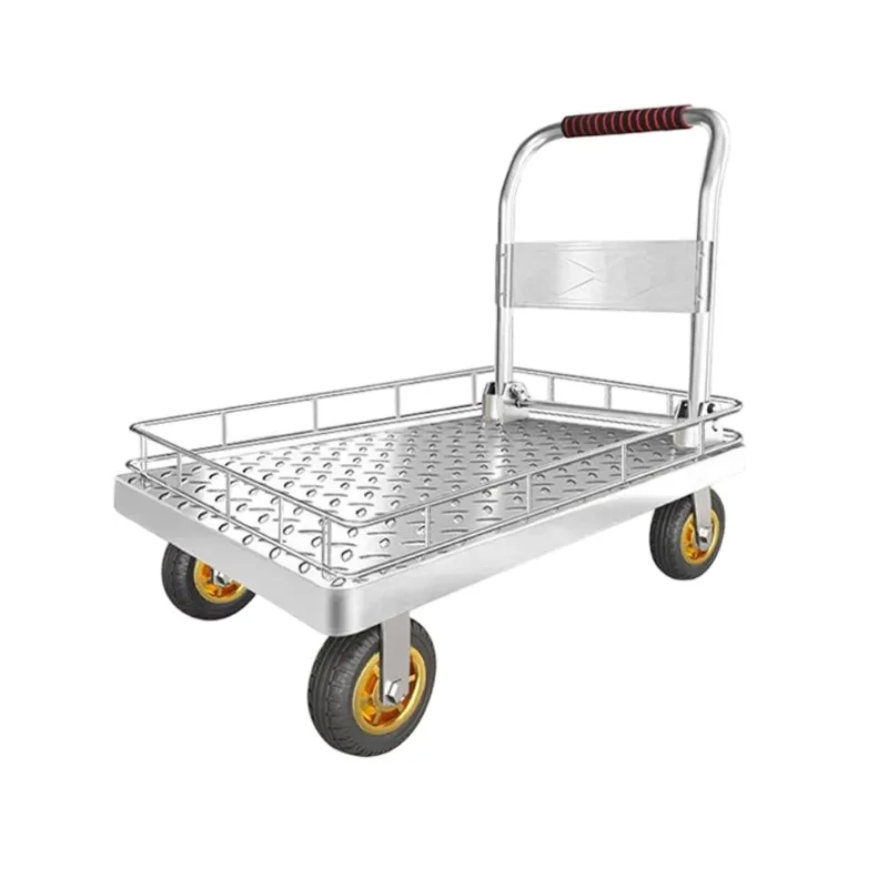 

Foldable Guardrail for Cargo Transport Industrial Steel Plate Hand Trolley