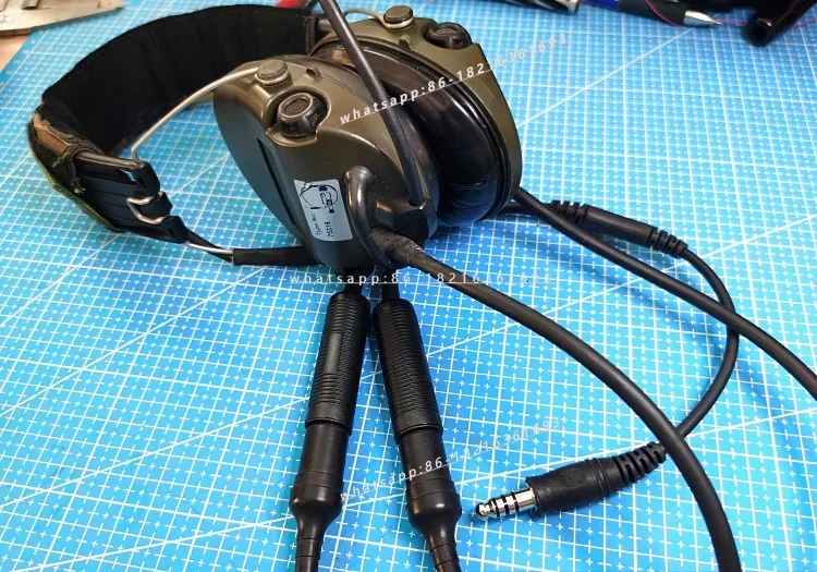 Dual-pass Earphone Conversion 71 Synthetic Cable One Open Two Military Standard Non-standard Walkie-talkie Accessories view 6