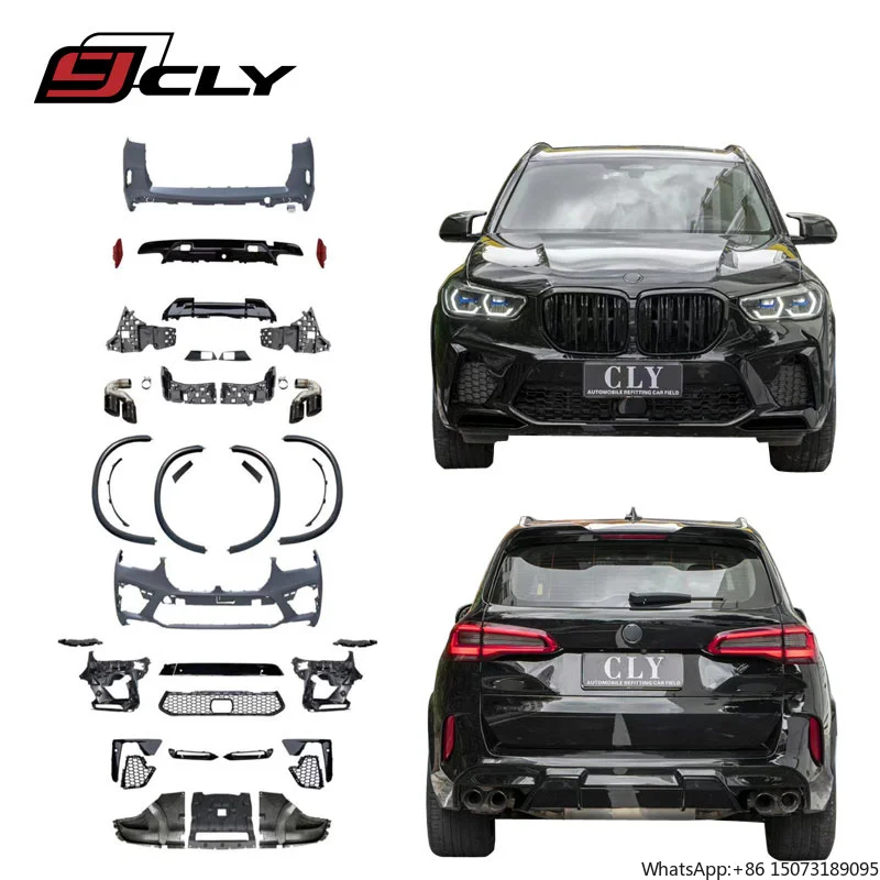 Car Bumper for  X5 G05 Upgrade X5M Bodykit Front Bumper Rear Bumper Diffuser Exhaust Pipe 2019-2022