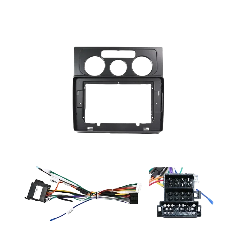 For VW Touran 2004 2005 2006 2007 2008 Audio Dash Kits Frame Facia Panel Player DVD Screen Car Radio Fascia Frame 10inch view 5