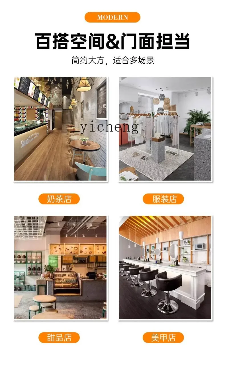 ZZ Middle Island خزانة عرض الجدول خزانة الطلاء الزخرفية زخرفة عرض الجدول #5