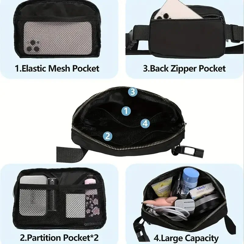 Men's chest bag, mobile phone bag, small shoulder bag, suitable for outdoor exercise, running view 4