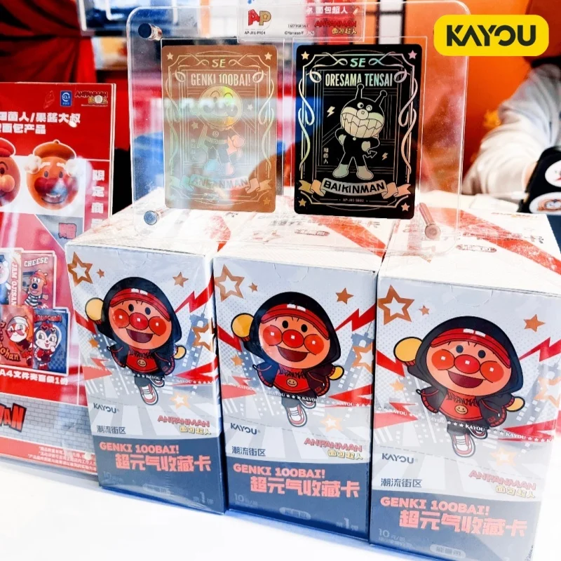 Tarjetas Coleccionables Kayou Anpanman, Caja Completa Oficial y Original, Paquete de Energía Genki, Mercancía de Anime para Coleccionistas Adultos