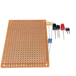 DIY Fire Alarm Circuit Hole Board Fun Electronic Production Diy Kits Students Soldering Skills Experimental Training Kits