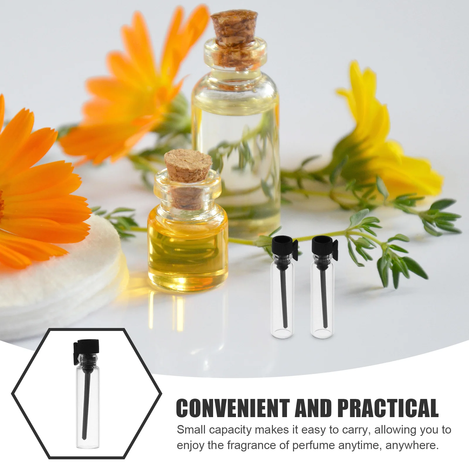 10 قطعة زجاجات عينة عطر زجاجية قوارير صغيرة محمولة حاويات الزيوت العطرية مانعة للتسرب حجم السفر قطارة العطر #6