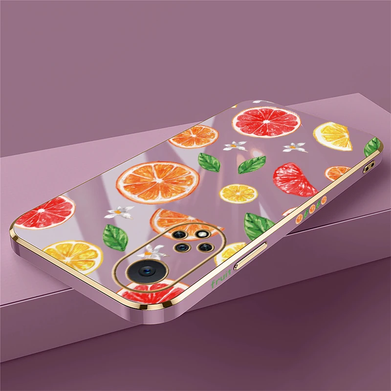 زهرة الفواكه نمط جراب هاتف لهواوي نوفا 9 7i 8i 7 6 SE Y70 زائد 3i 4e 5T 5i للصدمات تصفيح سيليكون غطاء ناعم