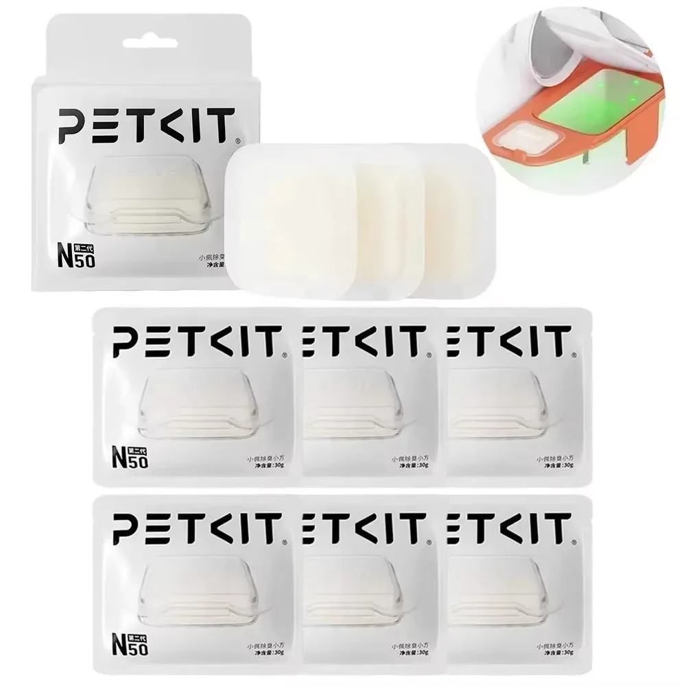 Cube déodorant pour animaux de compagnie N50 pour PETKIT PURA MAX, bac à litière pour chat, pelle automatique, fournitures pour chat, utilisation persistante, odeur fraîche et claire