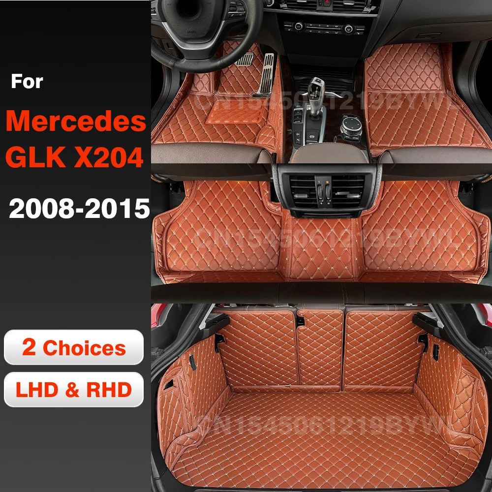 

Car floor mats for Mercedes BENZ GLK class X204 2008 2009 2010 2011 2012 2013 2014 2015 Car Trunk Mat foot Pads