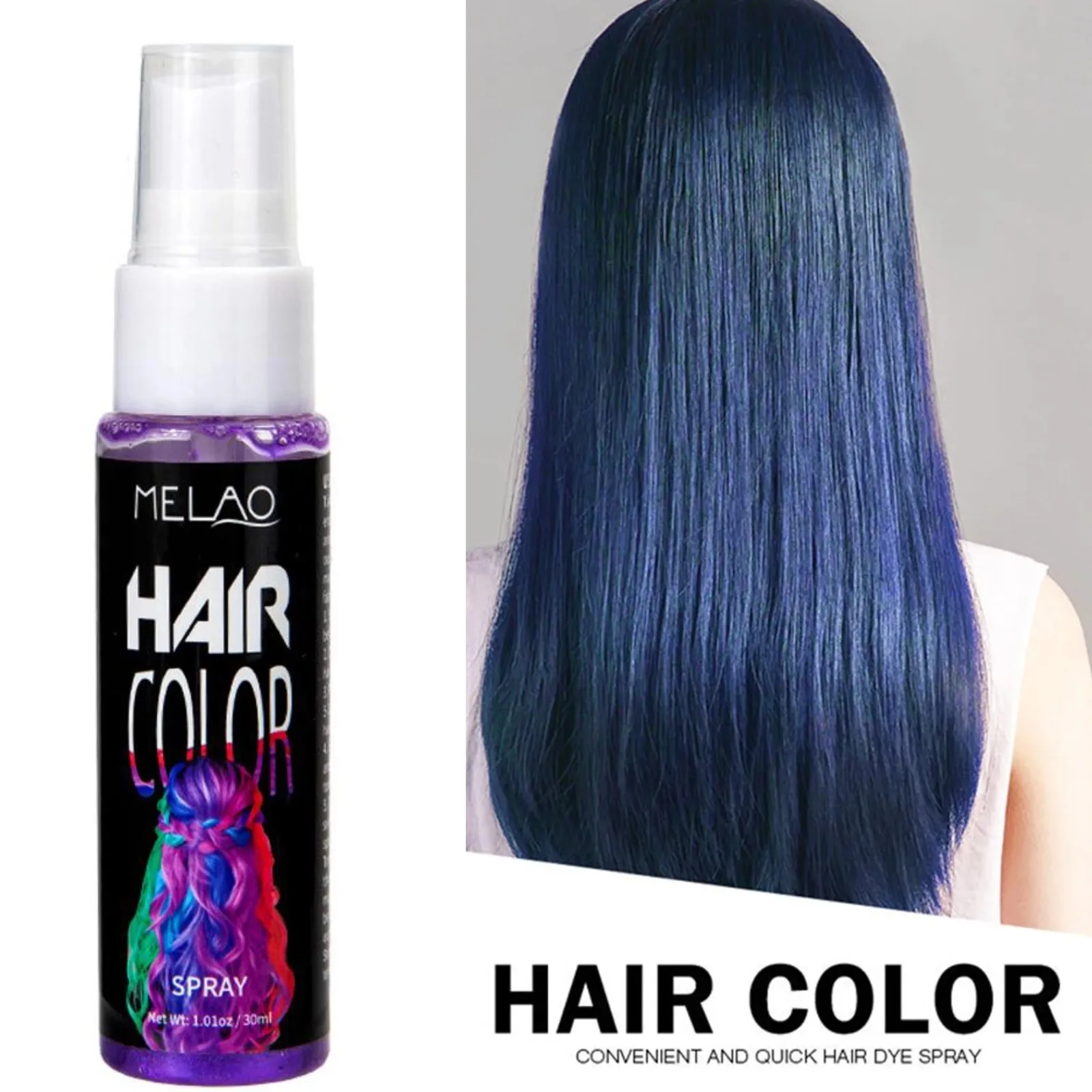 Spray de Color de cabello temporal multicolor, planta de seguridad DIY, Spray de Color de cabello para hombres y mujeres, disfraz de fiesta, producto para peinar el cabello
