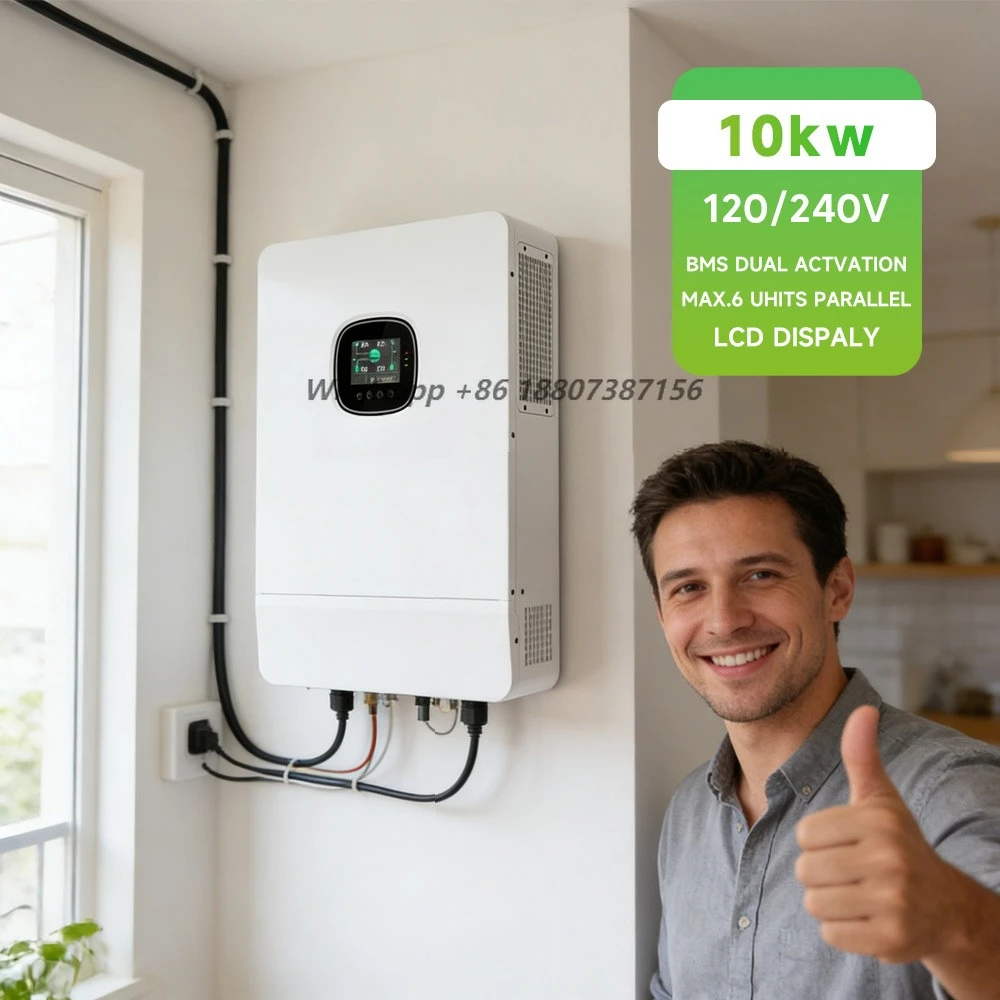 US Ul-certified Hybrid Solar Inverter 5KW 6kw 8KW 10KW 12KW Split Phase Output OFF Grid Solar Inverter with Dual