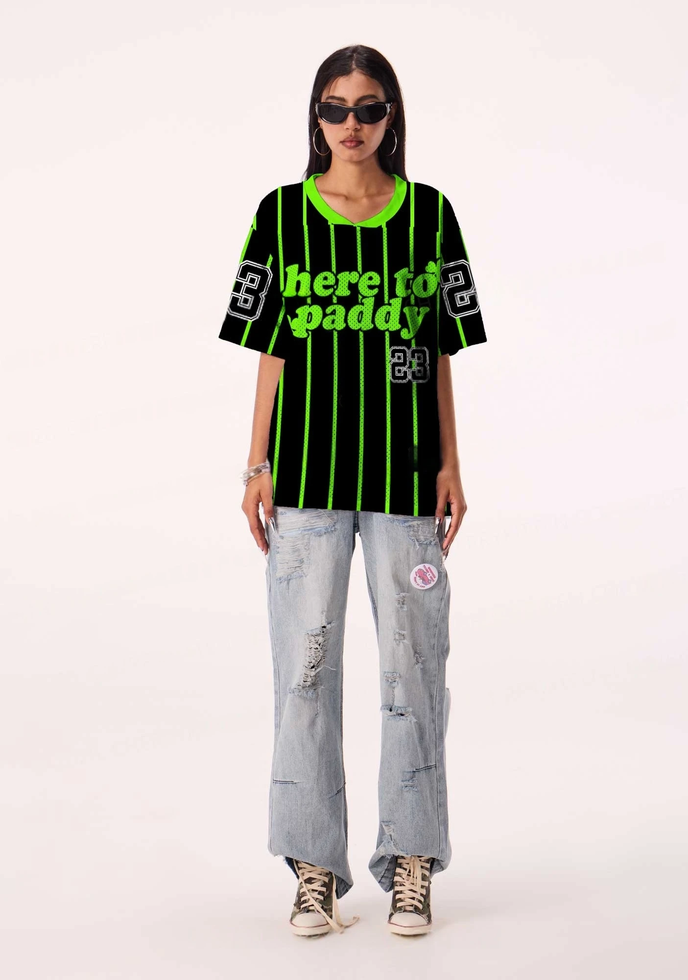 2026 New Jersey Sports Short Sleeved Shirt, V-neck Short Sleeved T-shirt, Sports Fashion 3D Printed Quick Drying Jersey 2
