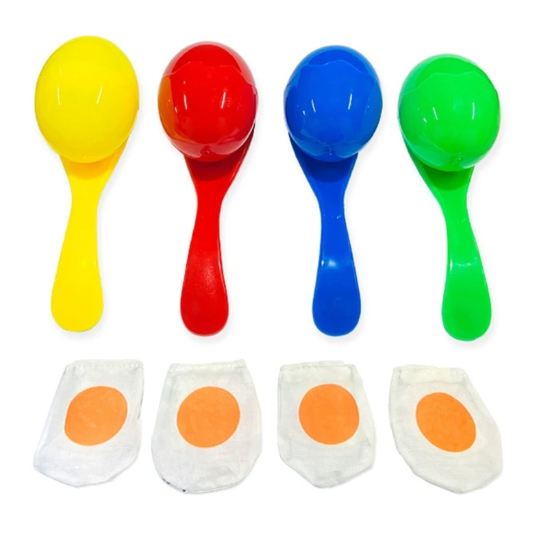 54DA Fun Easter Party Balancing Challenge Toy With Colorful Plastic Eggs Set